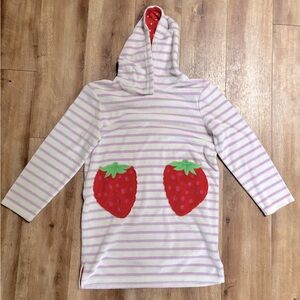 Mini Boden toweling hoodie swim cover-up, 9-10 years